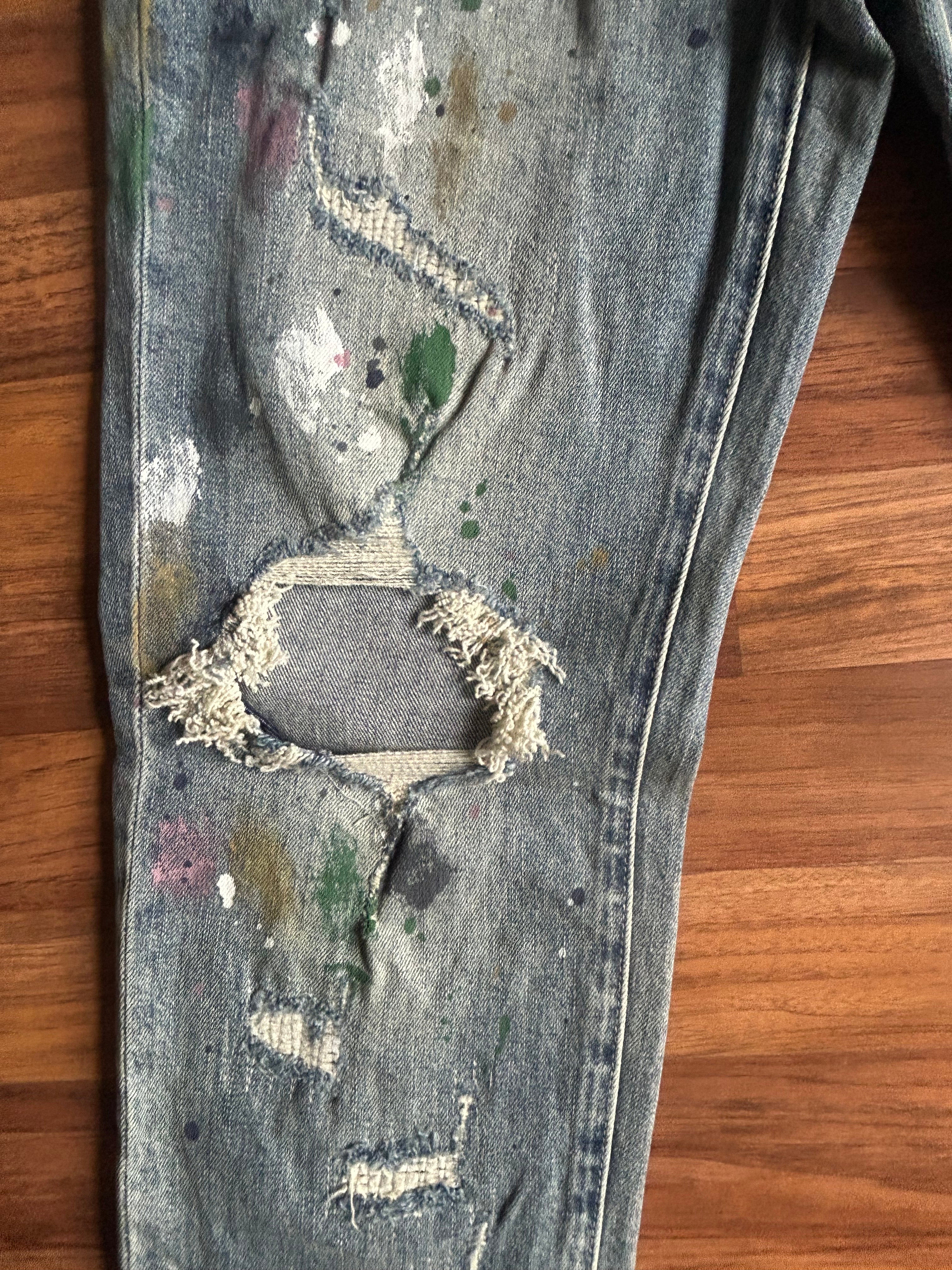 Purple “Easter Season” Denim Skinny Jeans