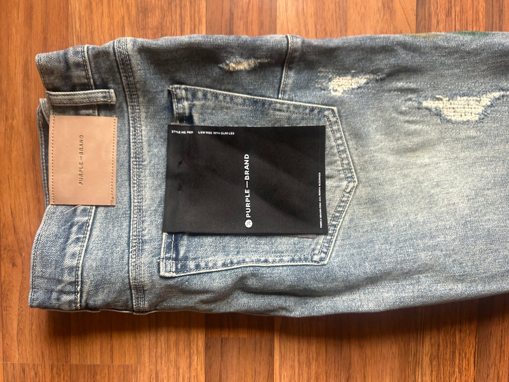 Purple “Easter Season” Denim Skinny Jeans