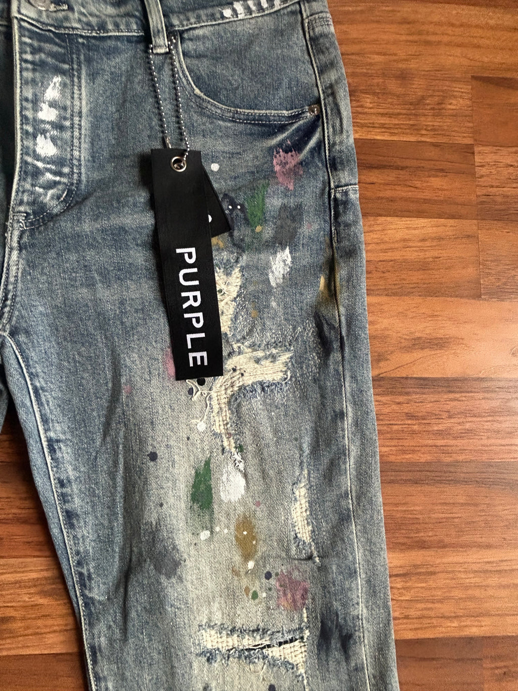 Purple “Easter Season” Denim Skinny Jeans