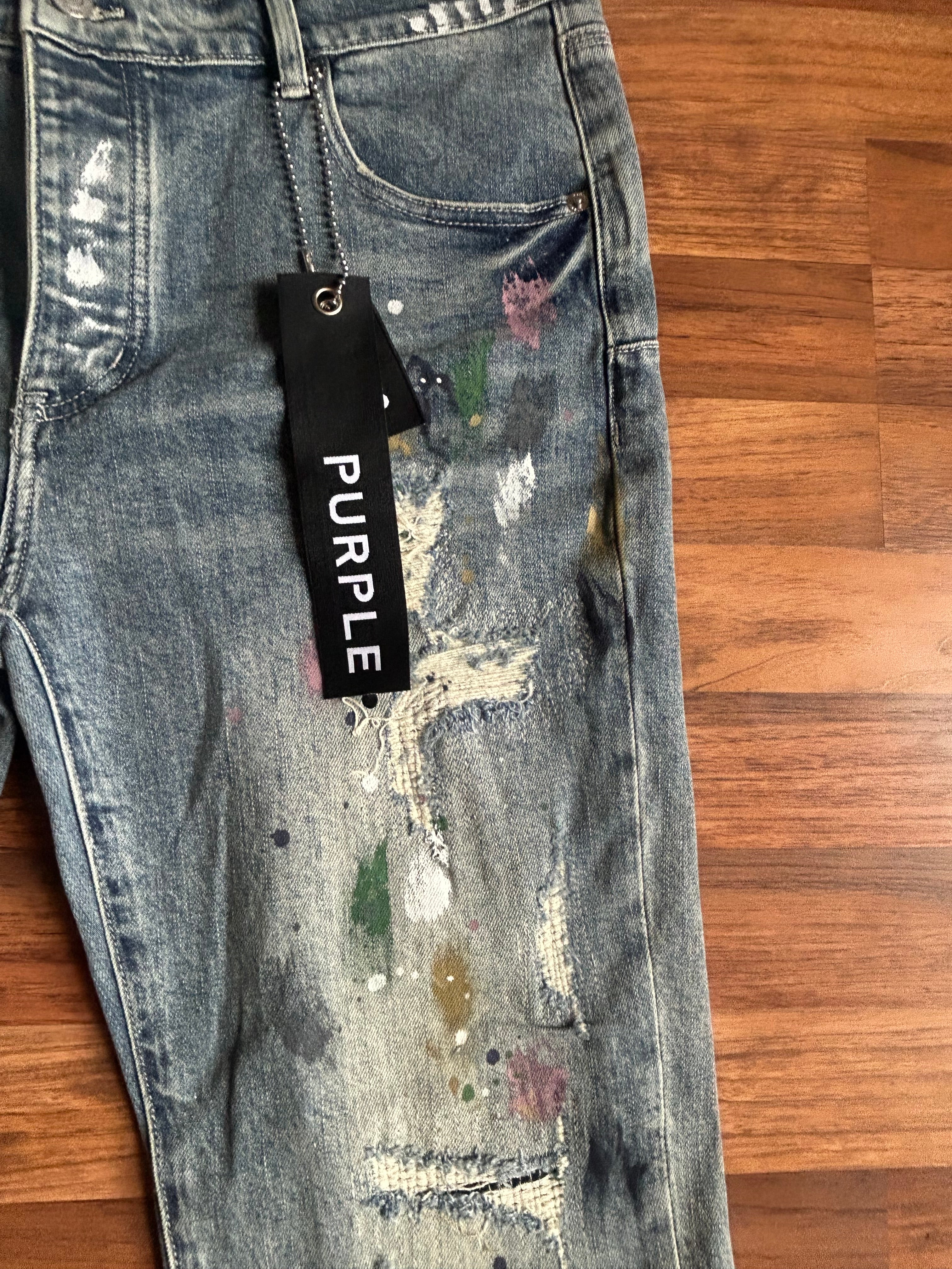 Purple “Easter Season” Denim Skinny Jeans