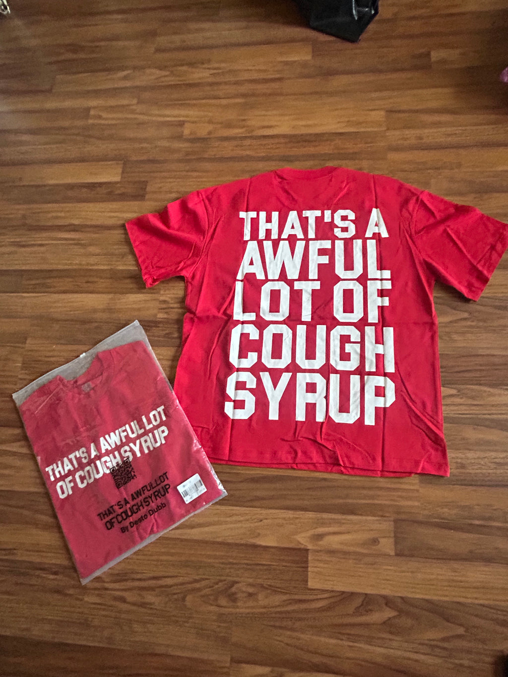Awful Lot Of Cough Syrup “Red” T shirt